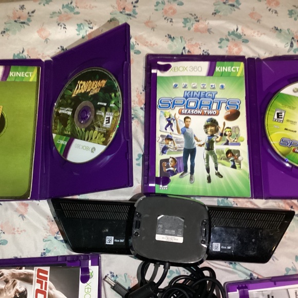 OEM Microsoft XBOX 360 Kinect Sensor Bar camera with adapter and 4 games Kinect - Picture 12 of 16